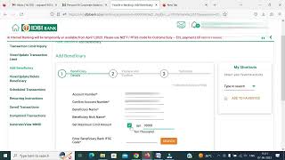 How to Add beneficiary to your IDBI Bank account  Idbi Bank beneficiary ko kaise add kare [upl. by Ardnnek]