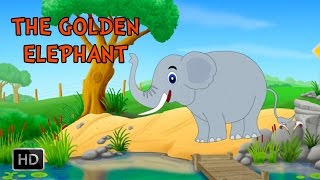 Jataka Tales  The Golden Elephant  Animated  Cartoon Stories for Kids [upl. by Yffat]