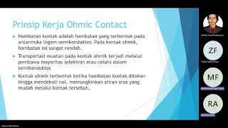 Schottky Junction and Ohmic Contact  Fisika Material Kelompok G [upl. by Griffie]