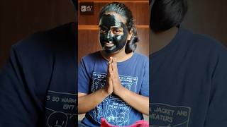 Charcoal peel off mask 🫡peeloffmasks malayalam charcoal kerala beautytips gelmask [upl. by Ntsud]