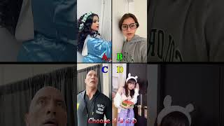 You Choose ABC or D abcd duet reaction funny kikakim ytshorts ytshortsvideo 4comedy funny [upl. by Yerffe]