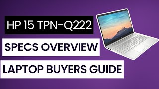 HP 15 TPNQ222 Laptop Specs Overview  The Best Budget Laptop of 2024 [upl. by Shaver]