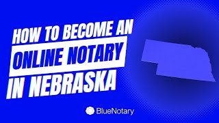 How to Become an Online Notary in Nebraska [upl. by Inanuah]