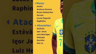 Meio de campo da seleção brasileira [upl. by Ynitsed]