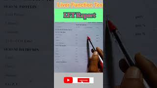 LFT Report  Liver Function Test  Liver Function Test normal range shorts viral lab labrador [upl. by Enaols]