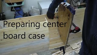 Building the centerboard case for a camping catamaran 299 [upl. by Isoais]