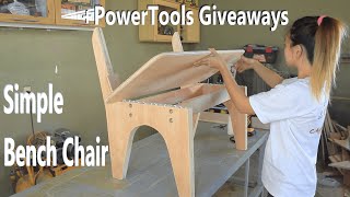 Making a Simple Bench Chair  Giveaways  DIY  DELI  Da Santos [upl. by Clim]