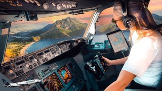 BOEING 737 Stunning LANDING TURKEY ANTALYA Airport RWY18C  Cockpit Views  Life Of An Airline Pilot [upl. by Redan]