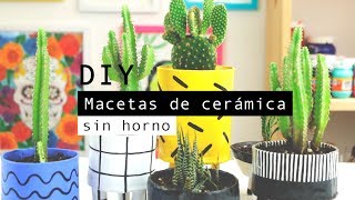 CÓMO HACER MACETAS DE CERÁMICA FRÍA WenDIY [upl. by Tjaden]