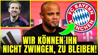 KOMPANY über KANEABGANG Können ihn nicht ZWINGEN zu bleiben aktuelle nachrichten bayern münchen [upl. by Sower]