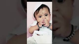 cute baby vitthal status  chota varkari  Namrata Sachin shorts [upl. by Ileane93]