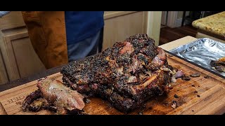 How to Smoke a Lamb Shoulder  Christmas Holiday Meal Ideas [upl. by Noemys255]