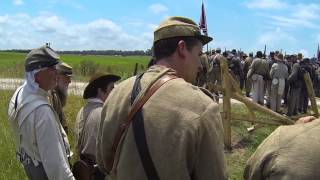 Picketts Charge BGA 150th Gettysburg Reenactment June 30th 2013 [upl. by Shirk878]