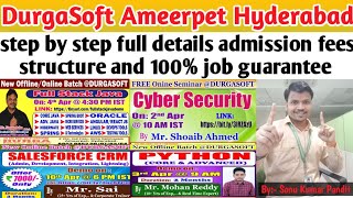 DurgaSoft Hyderabad review  DurgaSoft Ameerpet Hyderabad  Durga Soft For java CourseFee amp 100Job [upl. by Bleier262]