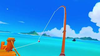 Bobber bay fishing  Bait on hook not showing fix  Meta Horizon Worlds  VR [upl. by Atiekahs]