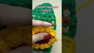 crochet headband tutorial headband crochethairclip howtocrochet shorts crochettutorial [upl. by Lohrman706]