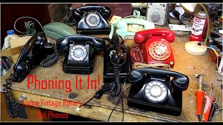 Phoning It In Repairing and Connecting Old Rotary Phones a look at some of my collection [upl. by Arac]