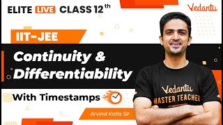 Continuity and Differentiability Class 12  One Shot  Marathon  JEE Main  JEE Advanced  VJEE [upl. by Lorien]