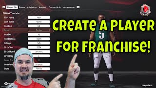 How to Create a Player for Franchise on Madden 25 [upl. by Torr]