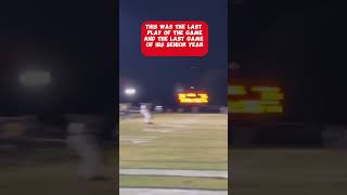 High School Senior scores walk off touchdown [upl. by Apicella]