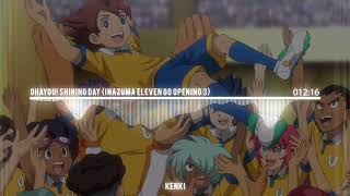 All Openings Inazuma Eleven GOChrono StoneGalaxyAresOrion [upl. by Dumond]