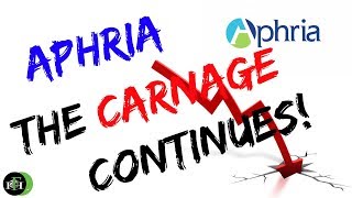 APHRIA APHA STOCK  THE CARNAGE CONTINUES SELL SELL SELL [upl. by Audette169]