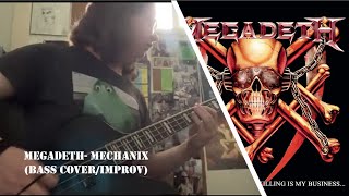 MEGADETH MECHANIX BASS COVER [upl. by Adnamaa238]