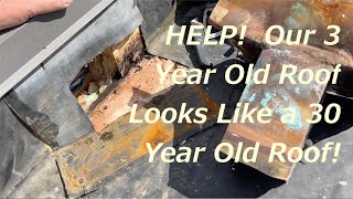 S05E137  EPDM Flat Roof Copper Scupper  Major Fail Roof Repair amp New Scupper Installation [upl. by Misab]