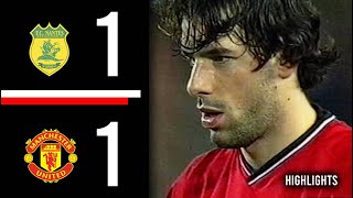 FC Nantes v Manchester United  Highlights  20012002 [upl. by Hgielyak679]