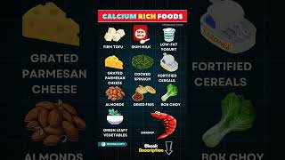 Top 10 Calcium Rich Foods for Stronger Bones  Calcium rich foods healthyfood calcium shortsvideo [upl. by Nive]