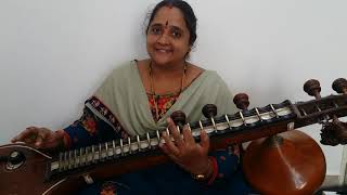 Padumanabha Parama Purusha in veena  Vanishree [upl. by Kalfas]