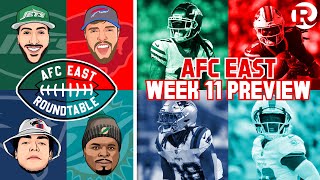 AFC East Roundtable  NFL Week 11 Preview amp Dolphins Rams RECAP 🔥 [upl. by Allyn]