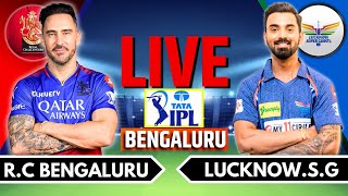 IPL 2024 Live RCB vs LSG Live Match  IPL Live Score amp Commentary  Bangalore vs Lucknow LiveIng 2 [upl. by Tallou]