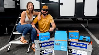 How We Transformed Our RV To Go OFF GRID RV Solar amp Lithium Battery Install  S4EP22 [upl. by Amikat77]