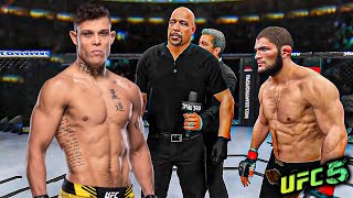 Khabib Nurmagomedov vs Caio Borralho EA sports UFC 5 [upl. by Etteve]