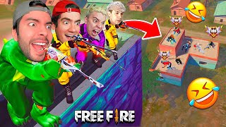 EL RETO del FRANCOTIRADOR CUATRUPLE FREE FIRE  AntornixxG [upl. by Rapsac]