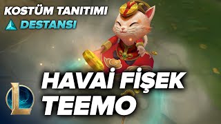 Havai Fişek Teemo Kostüm Tanıtımı  League of Legends [upl. by Helbonnah687]