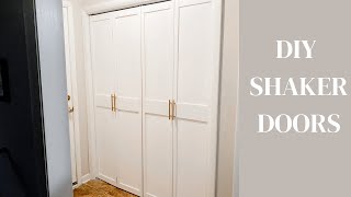 How to build Bifold doors Shake Style  Easy and Budget Friendly [upl. by Toddie]