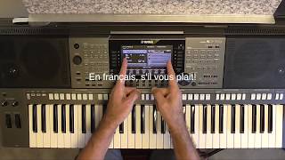 Cours technique 1 clavier ou piano arrangeur séries PSRS et Tyros [upl. by Hayidan470]