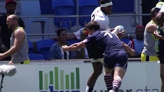 Sevens ReLive Fijis nearly try v Scotland [upl. by Amoihc]