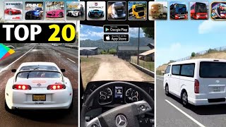 TOP 20 Best Driving Games for Mobile [upl. by Retla]