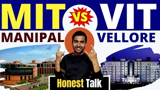 MIT Manipal vs VIT Vellore  Which is best for CSE  VITEEE 2023 Manipal MET 2023 College Reviews [upl. by Shay119]