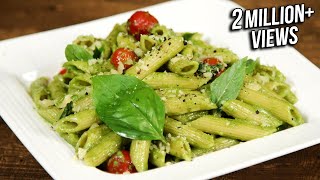 How To Make Pesto Pasta  Penne Pasta With Pesto Sauce  The Bombay Chef  Varun Inamdar [upl. by Figone]