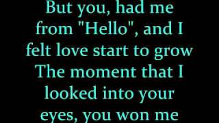 Kenny Chesney You Had Me From Hello Lyrics [upl. by Nataniel]