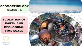 GEOMORPHOLOGY  CLASS  1 EVOLUTION OF EARTH AND GEOLOGICAL TIME SCALE [upl. by Pernick]