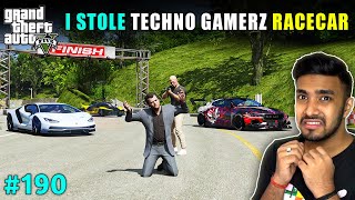 STEALING TECHNO GAMERZquotS MOST EXPENSIVE RACECAR  GTA V GAMEPLAY 190  TECHNO GAMERZ GTA 5 [upl. by Terhune]