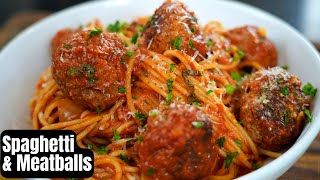 Easy and Delicious Spaghetti amp Meatballs Recipe Youll Never Need Another Meatball Recipe [upl. by Neille]