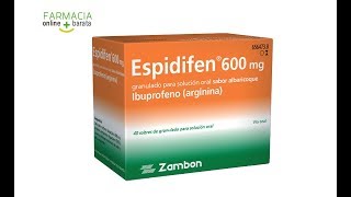 Espidifen 600mg albaricoque [upl. by Corso209]