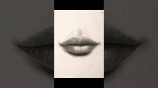 How to Draw REALISTIC LIPS  Easy DIY Makeup Tutorial  shorts [upl. by Llerral165]