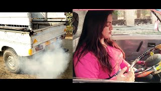 Anum Cranking and moving an old Suzuki mini truck  Coldstart Pedal pumping  Part 2 [upl. by Elletnohs]